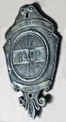 Rapp frontm&auml;rke